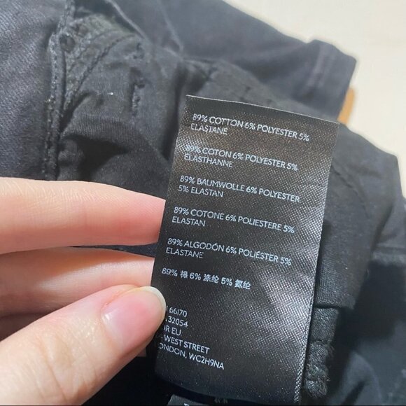 Free People Black Skinny Jeans Size 24 - Picture 6 of 6